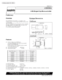 Datasheet LC865012 manufacturer Sanyo